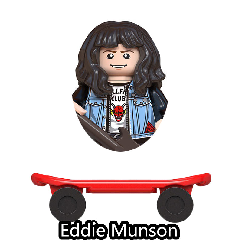 Mini figurine à construire Stranger Things Eddie Munson vu de face