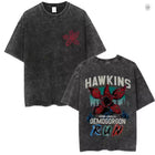 T-shirt męski sprany Stranger Things Hawkins Demogorgon Run