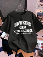T-shirt męski Stranger Things Hawkins Middle School 1983