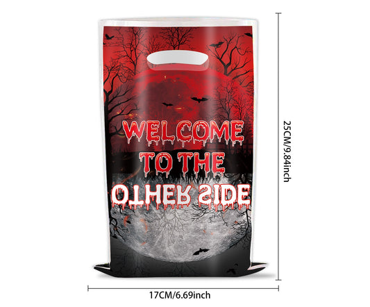 Sacs cadeaux Stranger Things Welcome to the Other Side (lot de 10) vu de face
