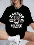 T-shirt damski Stranger Things Hawkins Strange School 1983