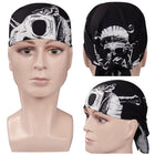 Bandana Stranger Things czaszka w stylu Eddiego Munsona wiązana