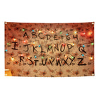 Flaga ścienna Stranger Things ściana alfabetu tapeta