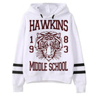 Bluza biała Stranger Things Hawkins Middle School 1983