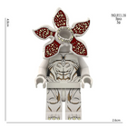 Minifigurka do zbudowania Stranger Things Demogorgon szary otwarty kwiat