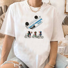 T-shirt damski Stranger Things rowery i van do góry nogami