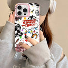 Etui iPhone matowe Stranger Things bazgroły