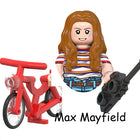 Minifigurka do zbudowania Stranger Things Max Mayfield i jej czerwony rower