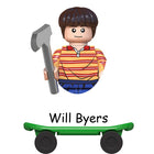 Minifigurka do zbudowania Stranger Things Will Byers na deskorolce