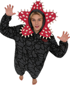 Piżama kombinezon Stranger Things Demogorgon czarny z kapturem paszczą 110-180 cm
