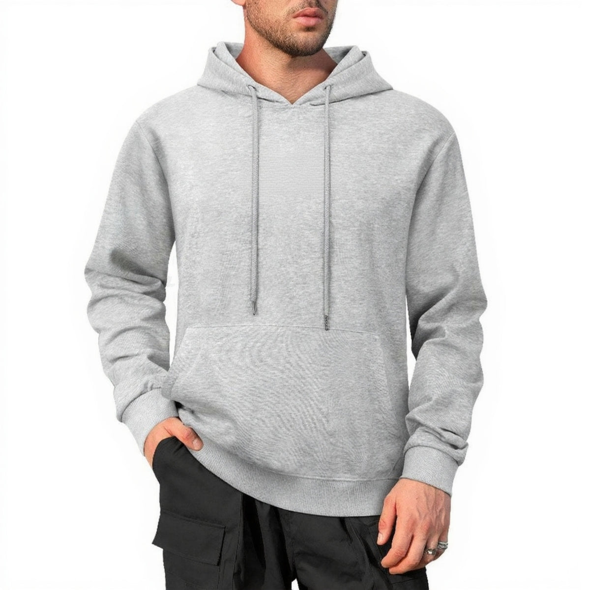 Hoodie Stranger Things Very Merry Christmas à l'envers – coloris Gris