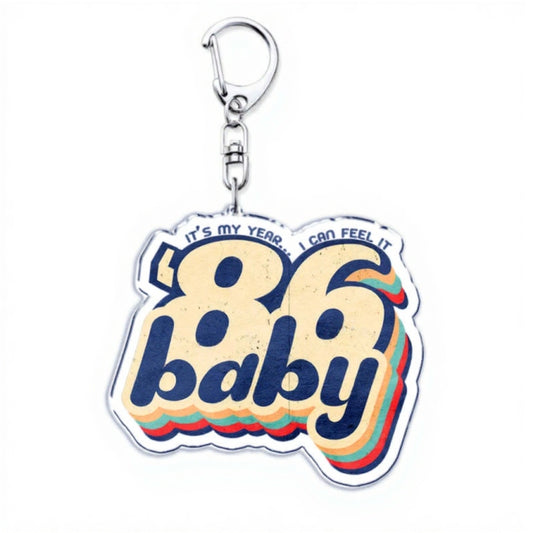 Porte-clés Stranger Things '86 Baby vu de face