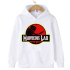 Bluza dziecięca Stranger Things Hawkins Lab biały