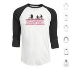 T-shirt męski bejsbolówka rękaw 3/4 Stranger Things Very Merry Christmas do góry nogami
