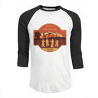 T-shirt męski bejsbolówka rękaw 3/4 Stranger Things Welcome to Hawkins Indiana naszywka