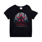 T-shirt dziecięcy czarny Stranger Things Demogorgon łowca