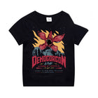 T-shirt dziecięcy czarny Stranger Things Demogorgon Live