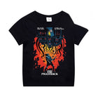 T-shirt dziecięcy czarny Stranger Things The Piggyback